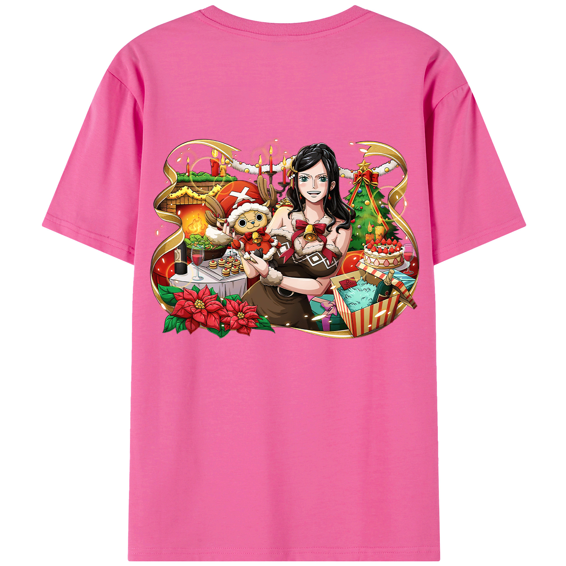 ワンピース ニコ・ロビン ONE PIECE Nico Robin レディース半袖Tシャツ(バックプリント)